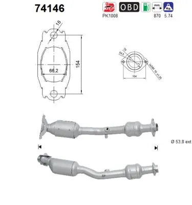 Catalytic Converter Nissan MICRA C+C III · Nissan MICRA III · Nissan NOTE
