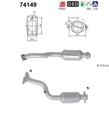 Catalytic Converter Nissan QASHQAI I