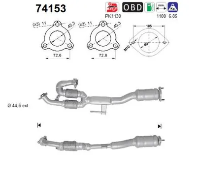 Catalytic Converter Nissan MURANO I