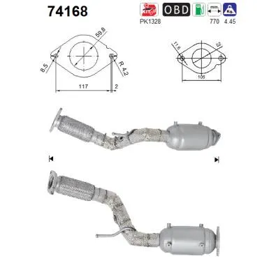 Catalytic Converter Nissan QASHQAI II