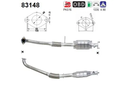 Catalytic Converter Rover 45 I Hatchback · Rover 45 I Saloon · Mg MG ZS Hatchback