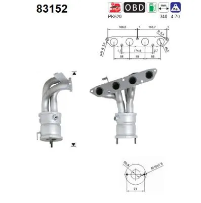 Catalytic Converter Rover STREETWISE Hatchback · Rover 25 I Hatchback · Rover 45 I Hatchback
