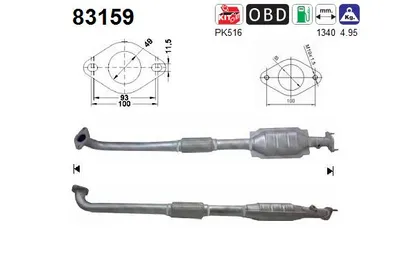 Catalytic Converter Rover 45 I Hatchback · Rover 45 I Saloon · Mg MG ZS