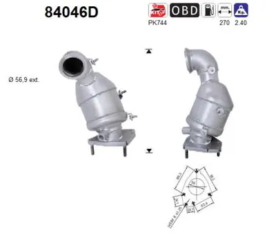 Catalytic Converter Opel ASTRA H Estate Van · Fiat GRANDE PUNTO · Fiat CROMA