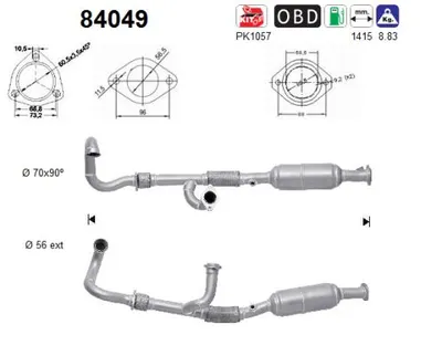 Catalytic Converter Saab 9-5 · Saab 9-5 Estate