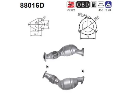 Catalytic Converter Skoda SUPERB I
