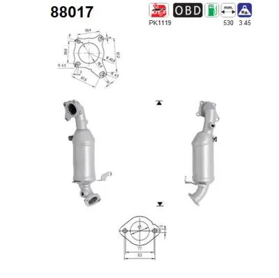 Catalytic Converter Vw TOURAN · Vw JETTA IV · Vw GOLF PLUS V