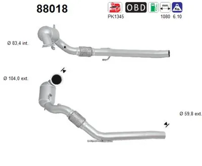 Catalytic Converter Seat LEON ST · Audi A3 · Audi A3 Sportback