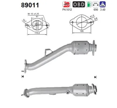 Catalytic Converter Subaru IMPREZA Saloon · Subaru IMPREZA Estate · Subaru FORESTER
