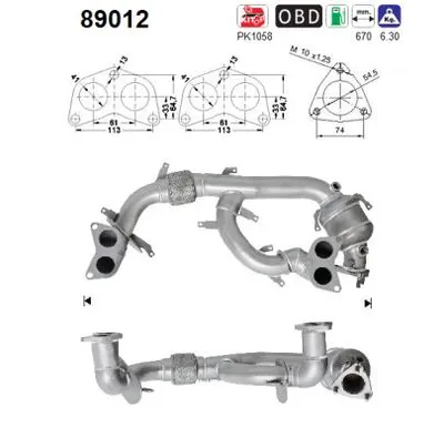 Catalytic Converter Subaru IMPREZA Saloon · Subaru IMPREZA Estate · Subaru FORESTER