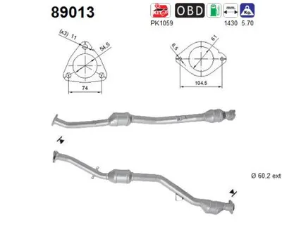 Catalytic Converter Subaru IMPREZA Saloon · Subaru IMPREZA Estate