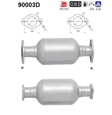 Catalytic Converter Ssangyong REXTON / REXTON II