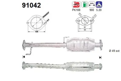 Catalytic Converter Suzuki VITARA Cabrio · Suzuki X-90