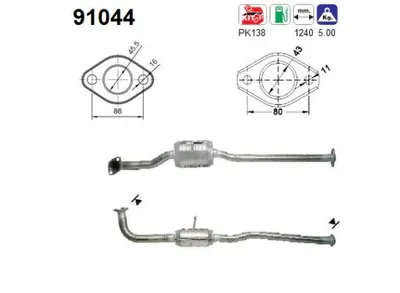 Catalytic Converter Suzuki SWIFT II Hatchback · Suzuki SWIFT II Saloon