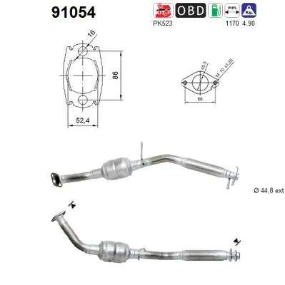 Catalytic Converter Suzuki JIMNY Closed Off-Road Vehicle