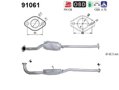 Catalytic Converter Suzuki SWIFT II Hatchback