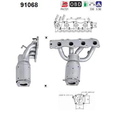 Catalytic Converter Suzuki LIANA Hatchback · Suzuki LIANA