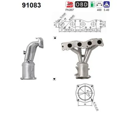 Catalytic Converter Suzuki SWIFT III