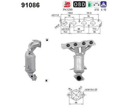 Catalytic Converter Suzuki SWIFT IV · Suzuki SPLASH · Opel AGILA
