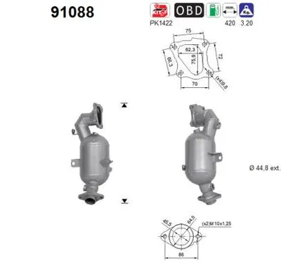 Catalytic Converter Suzuki VITARA · Suzuki SX4 S-CROSS