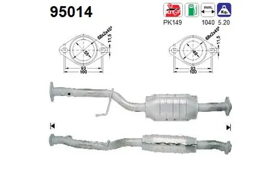 Catalytic Converter Toyota CARINA E VI Saloon · Toyota CARINA E VI · Toyota CARINA E VI Sportswagon