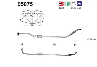 Catalytic Converter Toyota PASEO Coupe · Toyota PASEO Convertible