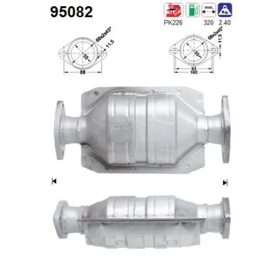 Catalytic Converter Toyota STARLET · Toyota COROLLA · Toyota COROLLA Liftback