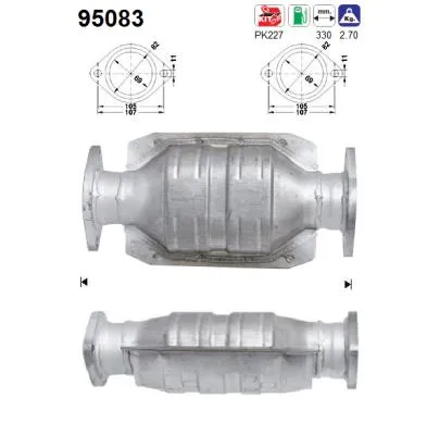 Catalytic Converter Toyota CAMRY · Toyota CAMRY Estate · Toyota PREVIA I