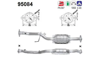 Catalytic Converter Toyota AVENSIS · Toyota AVENSIS Liftback · Toyota AVENSIS Estate