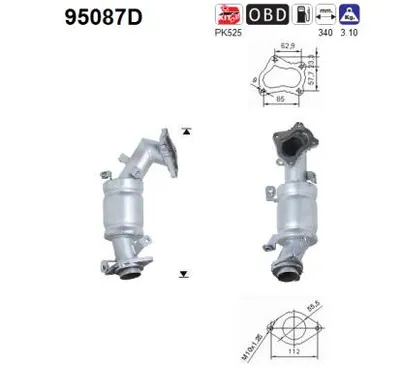 Catalytic Converter Toyota COROLLA Compact · Toyota COROLLA Liftback · Toyota COROLLA Estate