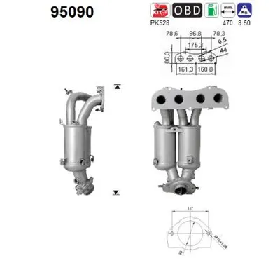 Catalytic Converter Toyota AVENSIS Estate · Toyota RAV 4 II · Toyota AVENSIS VERSO