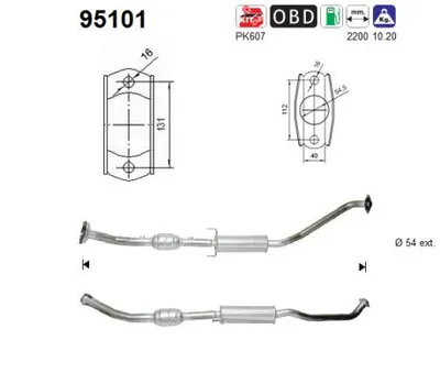 Catalytic Converter Toyota COROLLA