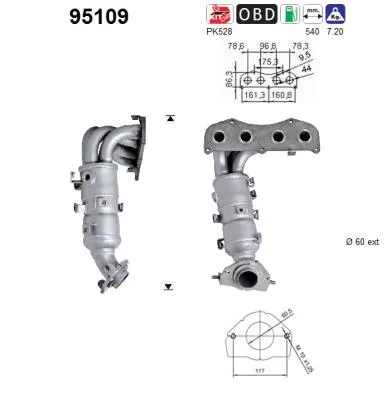 Catalytic Converter Toyota PREVIA II