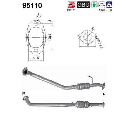 Catalytic Converter Toyota PREVIA II