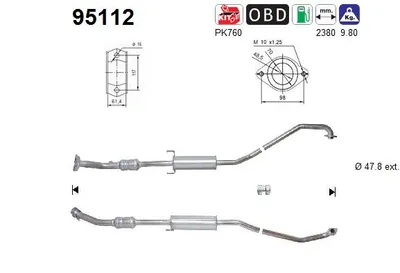 Catalytic Converter Toyota AVENSIS Saloon · Toyota AVENSIS Estate · Toyota AVENSIS