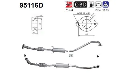 Catalytic Converter Toyota AVENSIS · Toyota AVENSIS Saloon · Toyota AVENSIS Estate