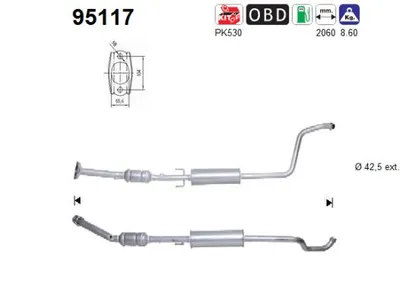 Catalytic Converter Toyota YARIS VERSO