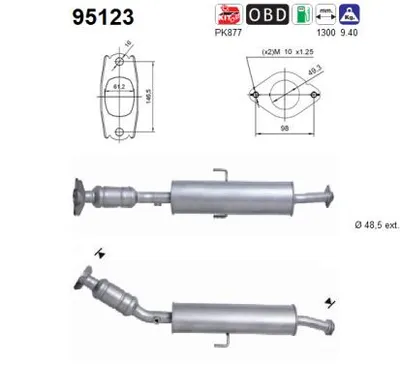 Catalytic Converter Toyota AURIS