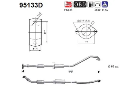 Catalytic Converter Toyota AVENSIS · Toyota AVENSIS Saloon · Toyota AVENSIS Estate