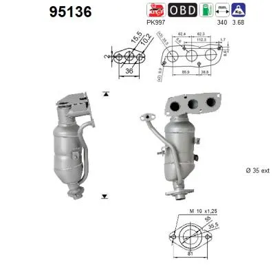 Catalytic Converter Toyota YARIS