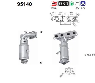 Catalytic Converter Toyota YARIS · Toyota YARIS / VIOS Saloon
