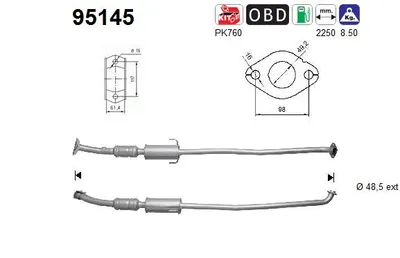 Catalytic Converter Toyota COROLLA Verso