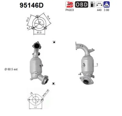 Catalytic Converter Toyota VERSO