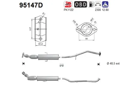 Catalytic Converter Toyota VERSO