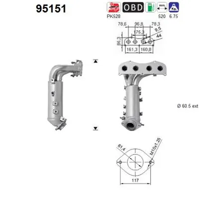 Catalytic Converter Toyota RAV 4 III · Toyota PREVIA III