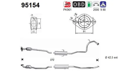 Catalytic Converter Toyota YARIS · Daihatsu CHARADE VIII
