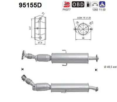 Catalytic Converter Toyota AVENSIS Saloon · Toyota AVENSIS Estate