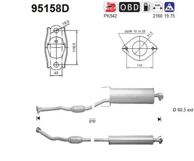 Catalytic Converter Toyota RAV 4 III