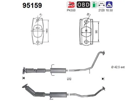 Catalytic Converter Toyota AURIS