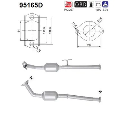 Catalytic Converter Toyota HILUX VII Pickup · Toyota HILUX VII Platform/Chassis